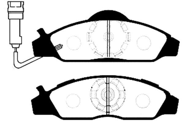 KAVO PARTS Bremžu uzliku kompl., Disku bremzes BP-7500